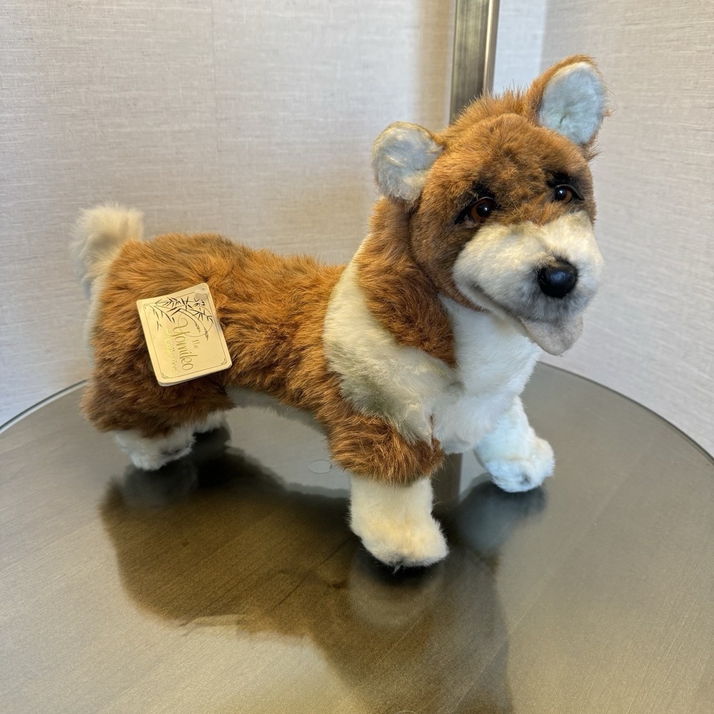 Vintage Yomiko Classics Large‎ Corgi Dog Plush Stuffed Animal Russ Berrie NTW